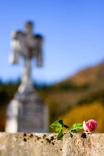 Sacando fotos en los cementerios
