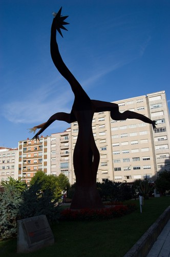 Estatua en Pontevedra