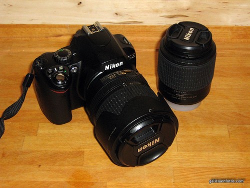 Nikon D40 y objetivo