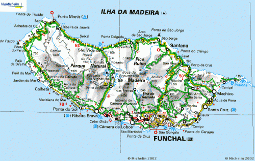 Mapa de Madeira